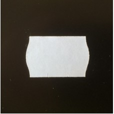  Etiket 26x16 golfrand wit antidiefstalstanzing perm. Td27183002